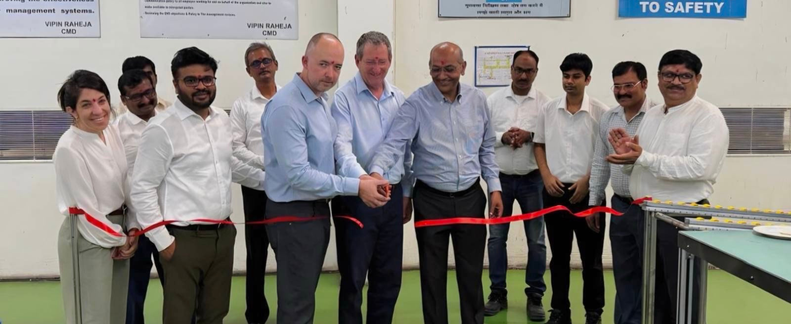 inauguration of a new motor manufacturing line
